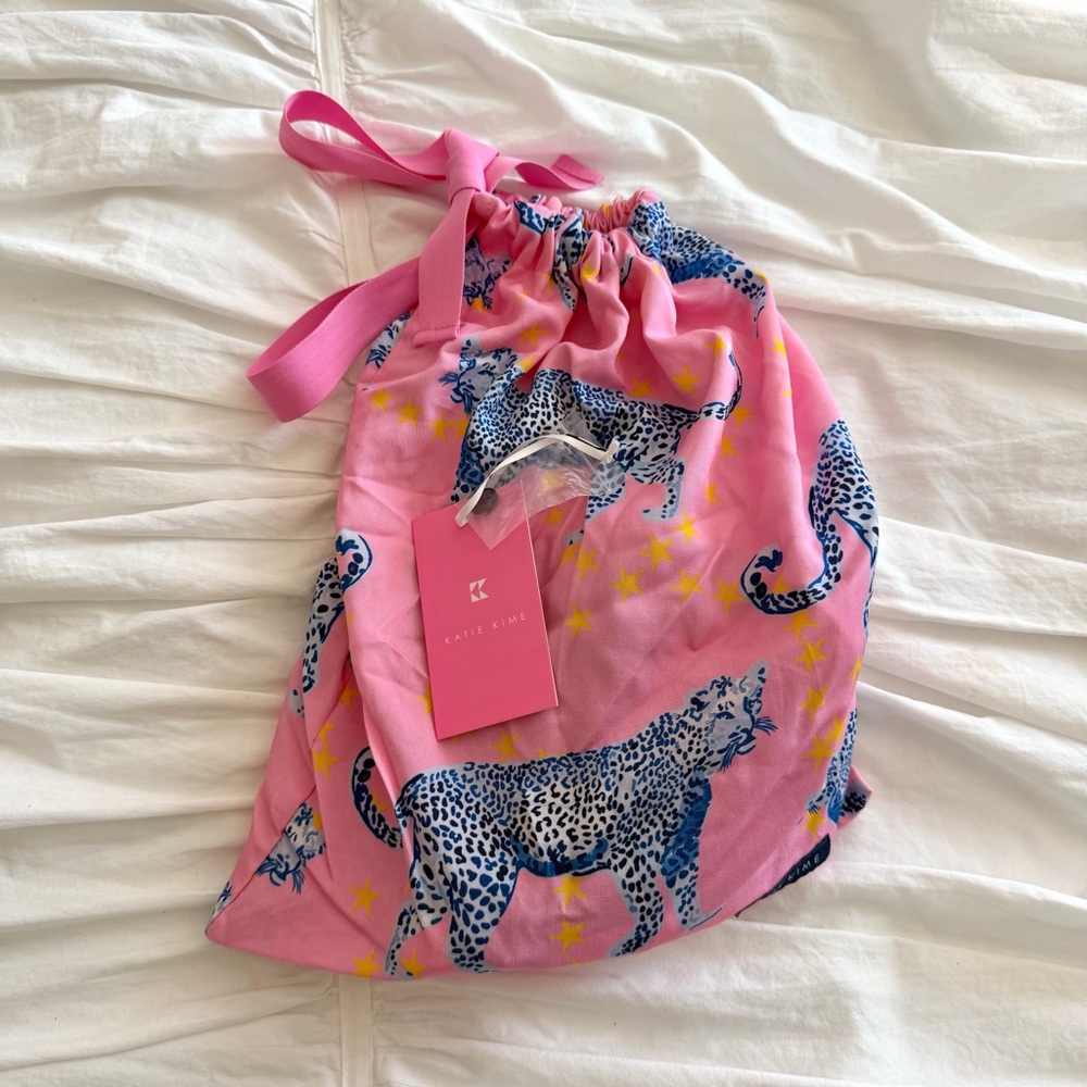 Katie Kime Cosmic Cheetah Pajama Top Size S NWT - Picture 2 of 7
